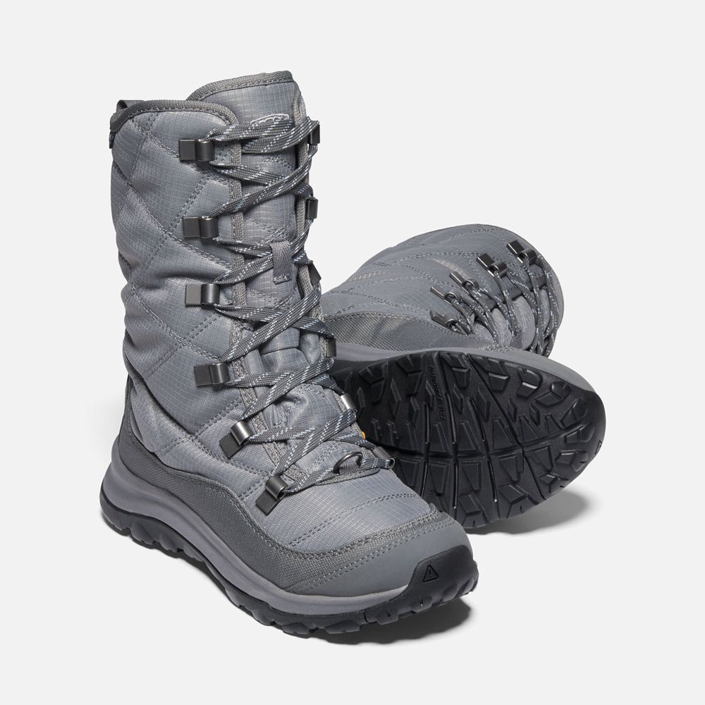 Keen Kar Botu Kadın Gri - Terradora Ii Lace Up Waterproof - Türkiye MGCA04753